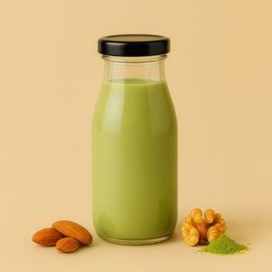 Almond + Walnut + Matcha Milk
